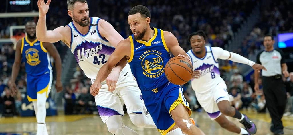 Golden State Warriors and Utah Jazz NBA Players
